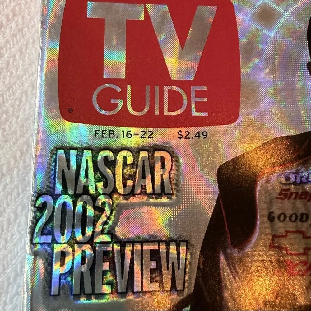 Vintage NASCAR bundle of four collectible TV Guides- collectors editions